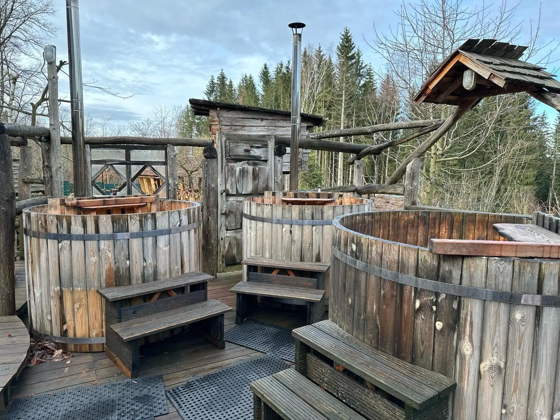 Badebottiche in den Badegärten Eibenstock