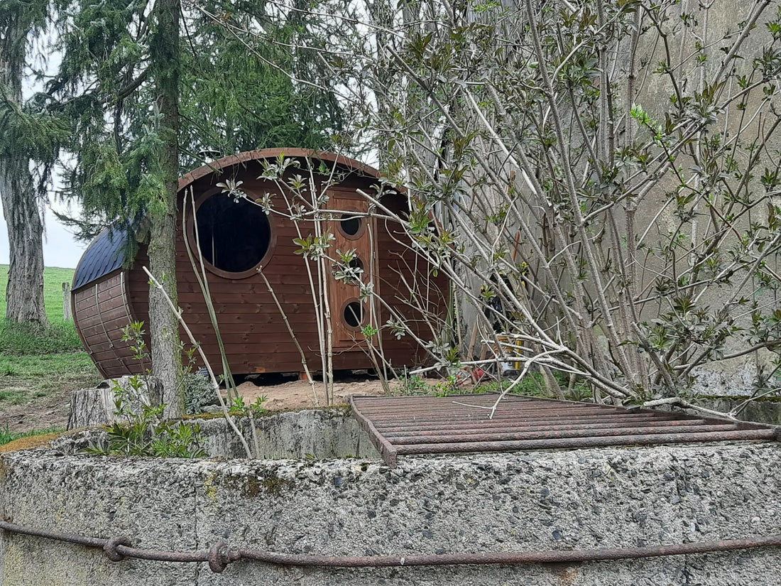 Das Ovaali-das ovale Saunafass von saunafaesser.de