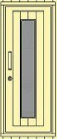 Holztür mit Fenster Ø 230