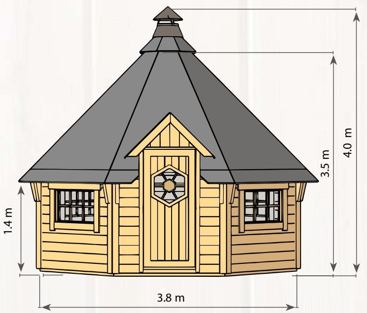 Arctic Grillkota 12 m²