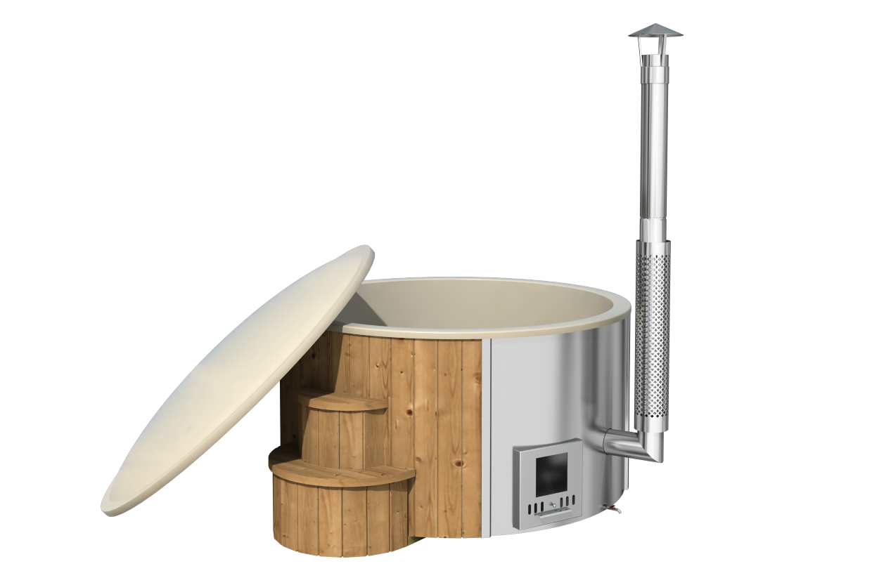 Badezuber DeLux 220 mit integriertem Ofen