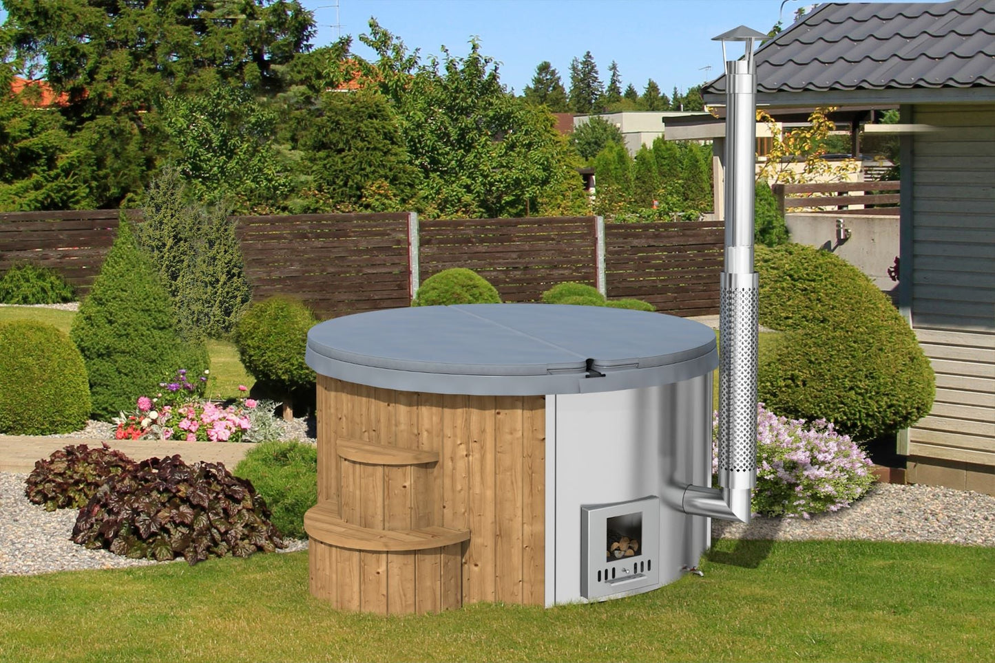 Badezuber DeLux 220 mit integriertem Ofen