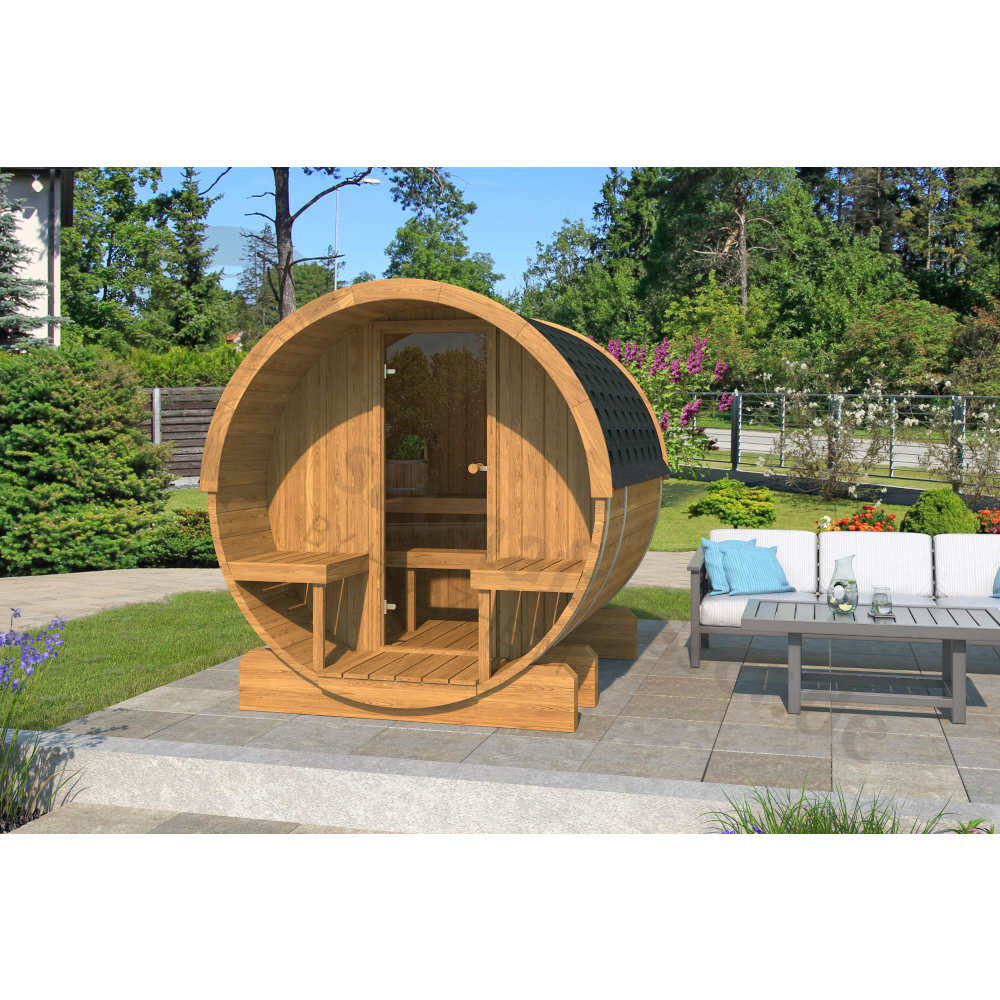 Bausatz Fasssauna Klassik Mini Thermoholz - Saunen
