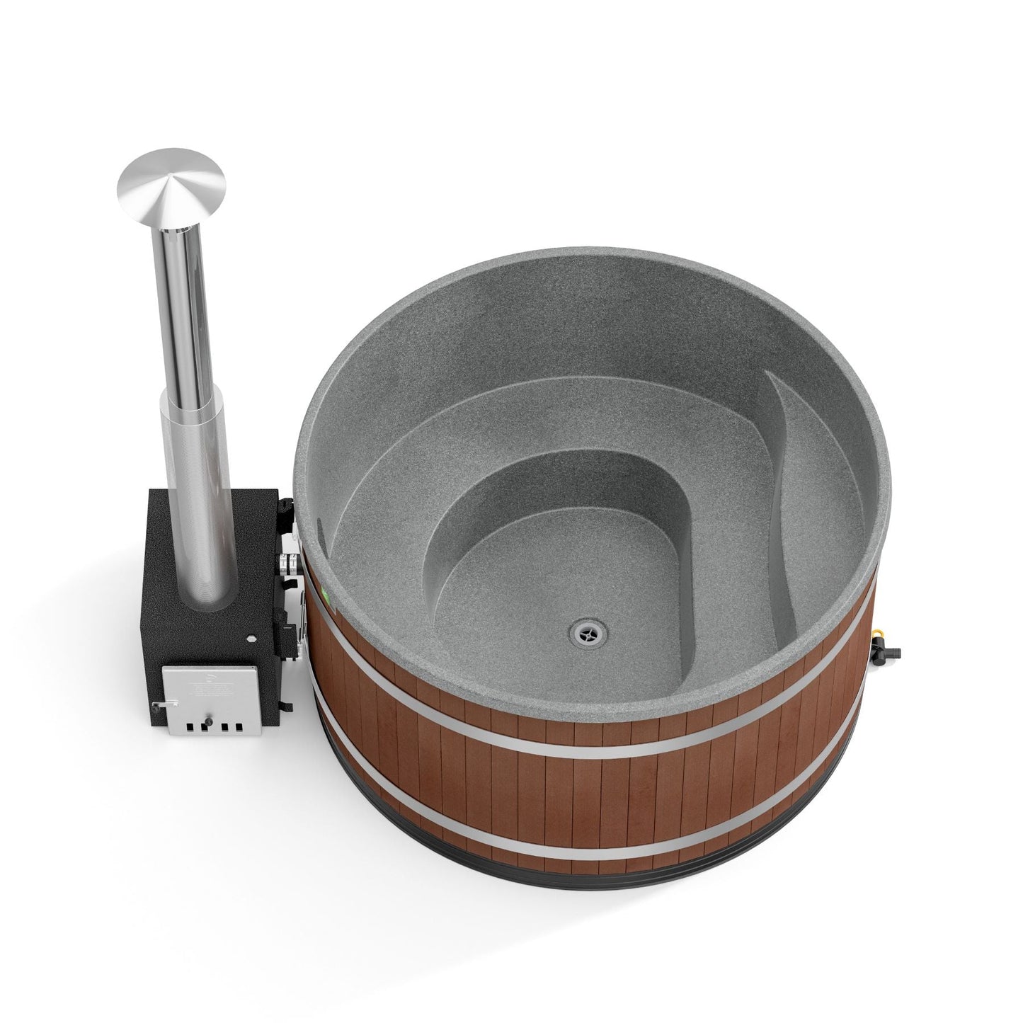 Kirami Comfort Family Large - LightGray / EP - mocca / CUBE 35 kW