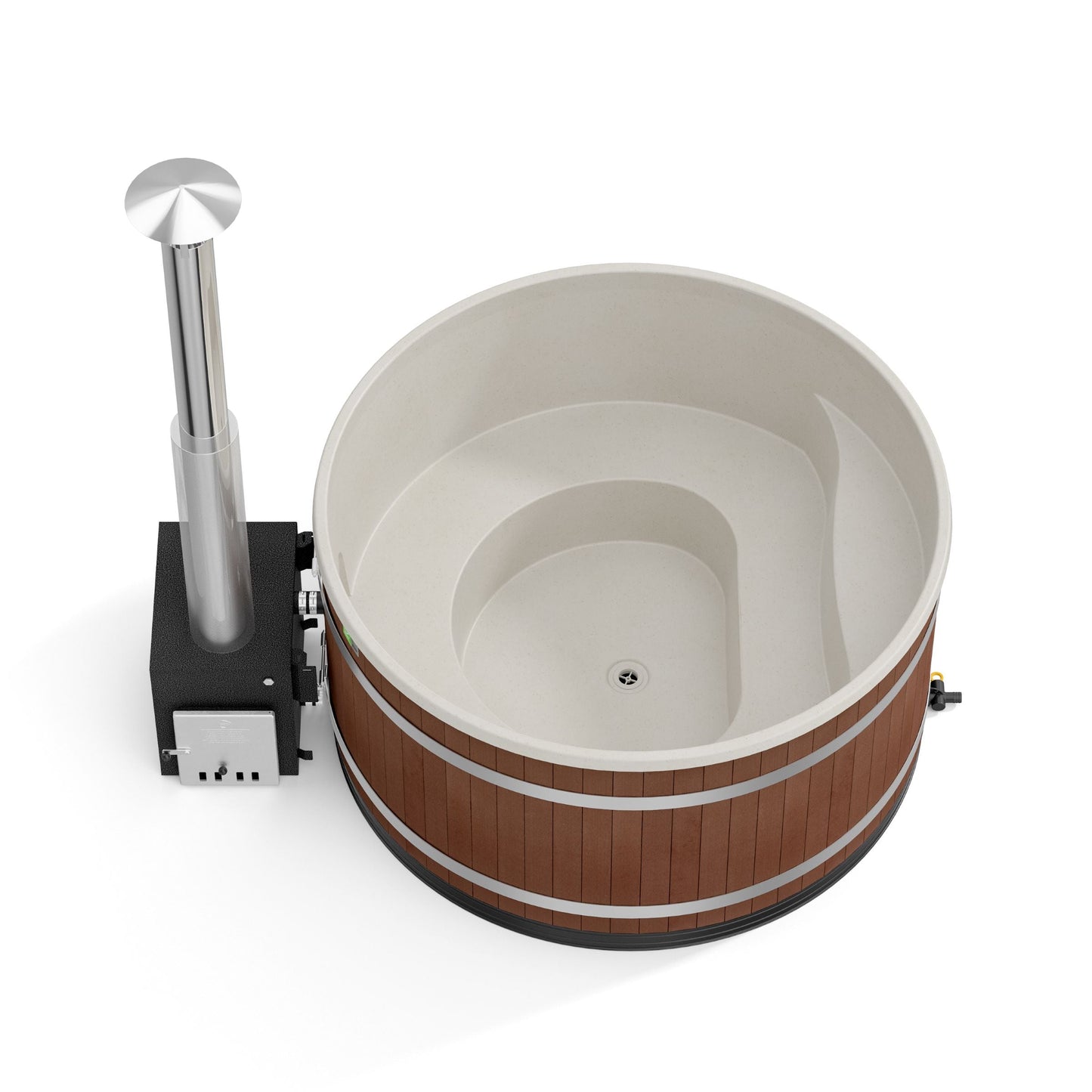 Kirami Comfort Family Large - Softbeige / EP - mocca / CUBE 35 kW