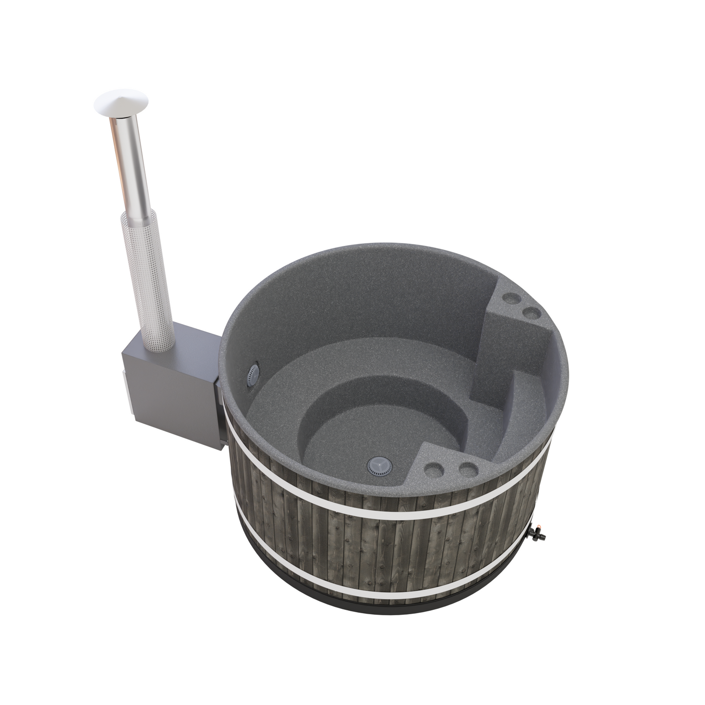 Kirami Comfort Family Medium - Grey / Fichte - coalblack / Cult-si 22kW