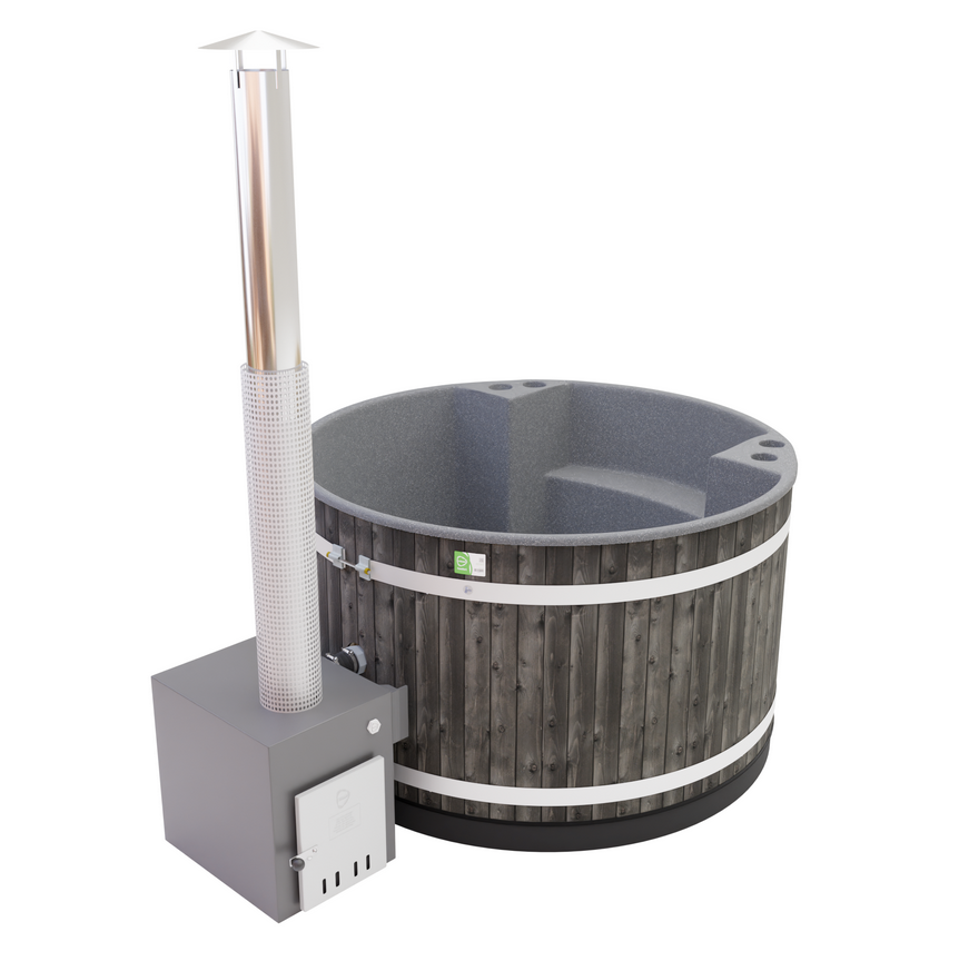 Kirami Comfort Family Medium - Grey / Fichte - coalblack / Macu 29kW