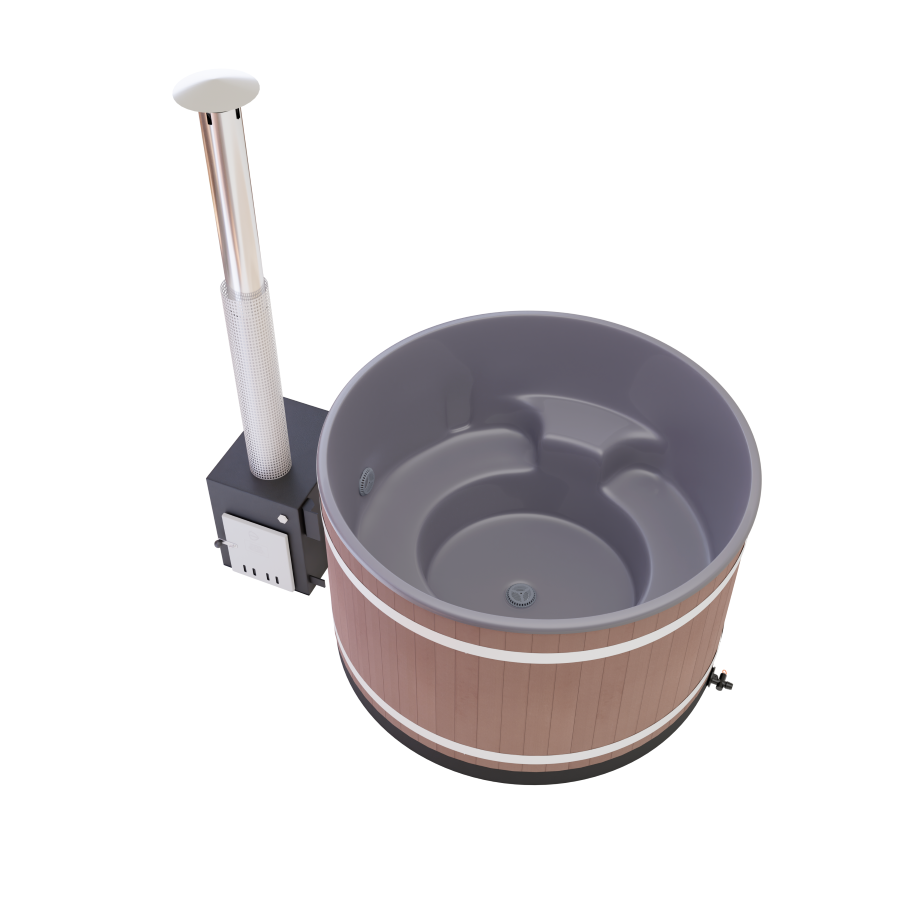 Kirami Comfort Steady Medium (4-6 Personen) - Farbe - Casual Gray / EP - Mocca / CUBE 48 kW