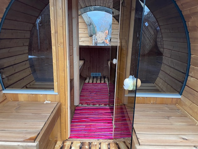 Saunafass UNO Long mit Terrasse - Saunen