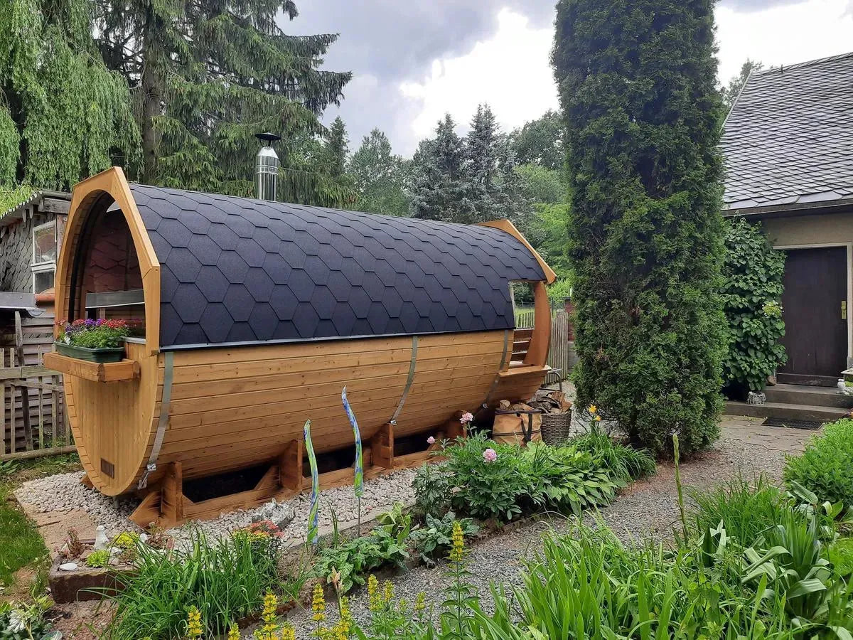 Virtuelles Sauna-Erlebnis im Saunafass Valter