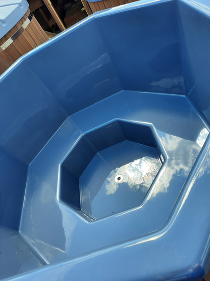 Badezuber Octagon mit integriertem Ofen