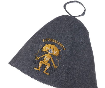 Saunahut aus Filz "Sitzenbleiber"