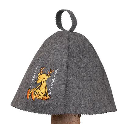 Saunahut aus Filz "Platzhirsch"