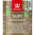 Anstrich Innenraum Fasssauna mit Saunawachs