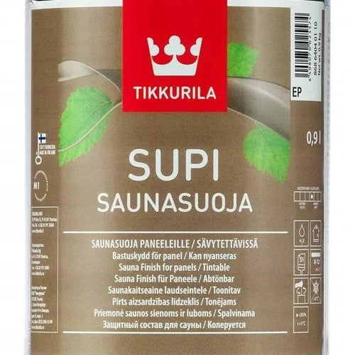 Anstrich Innenraum Fasssauna mit Saunawachs