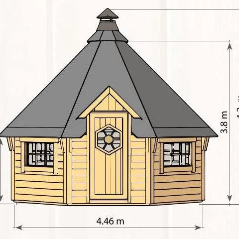 Arctic Grillkota 17 m²; 8-eckig