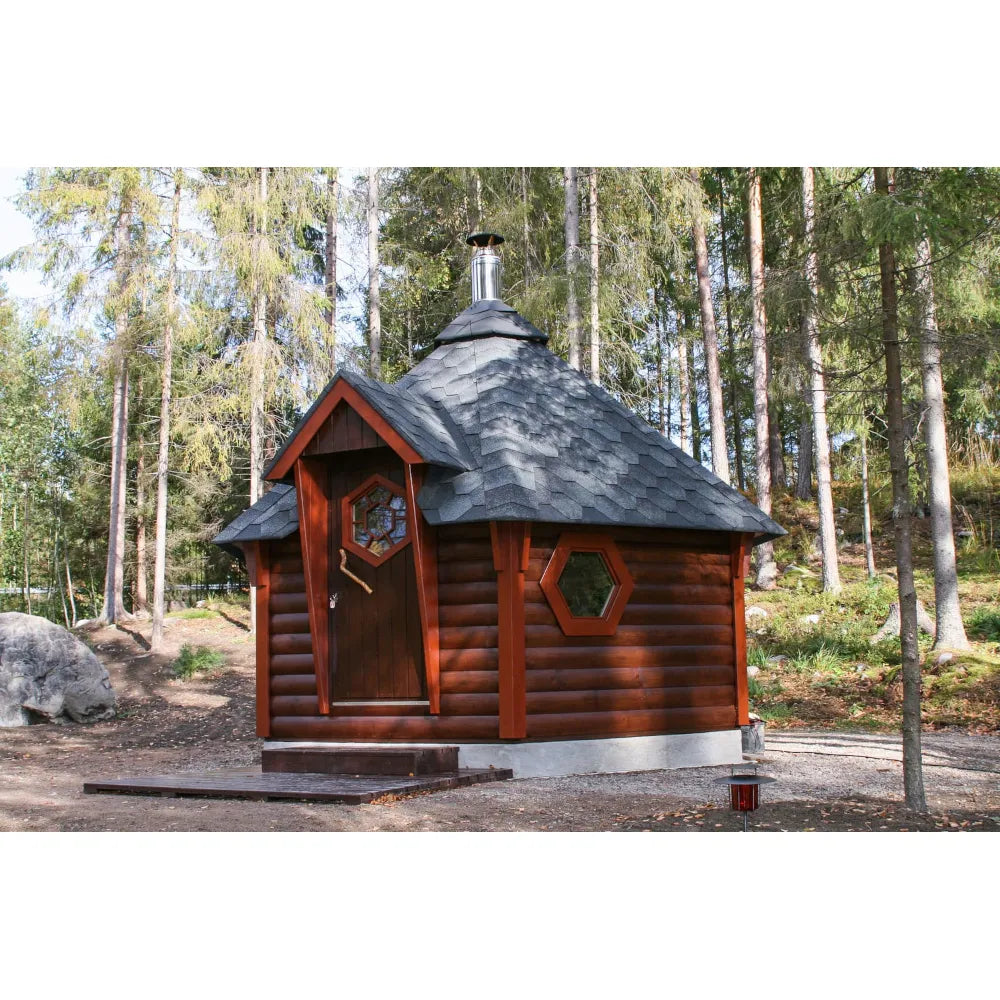 Arctic Sauna-Kota 9 m²; 6-eckig