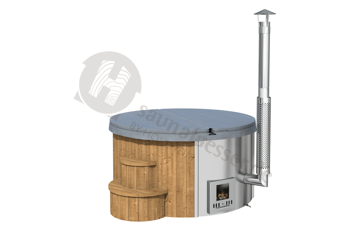 Badezuber DeLUX 200 mit integrierten Ofen