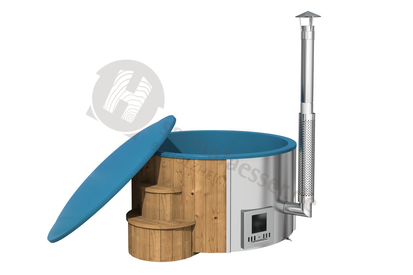 Badezuber DeLUX 200 mit integrierten Ofen