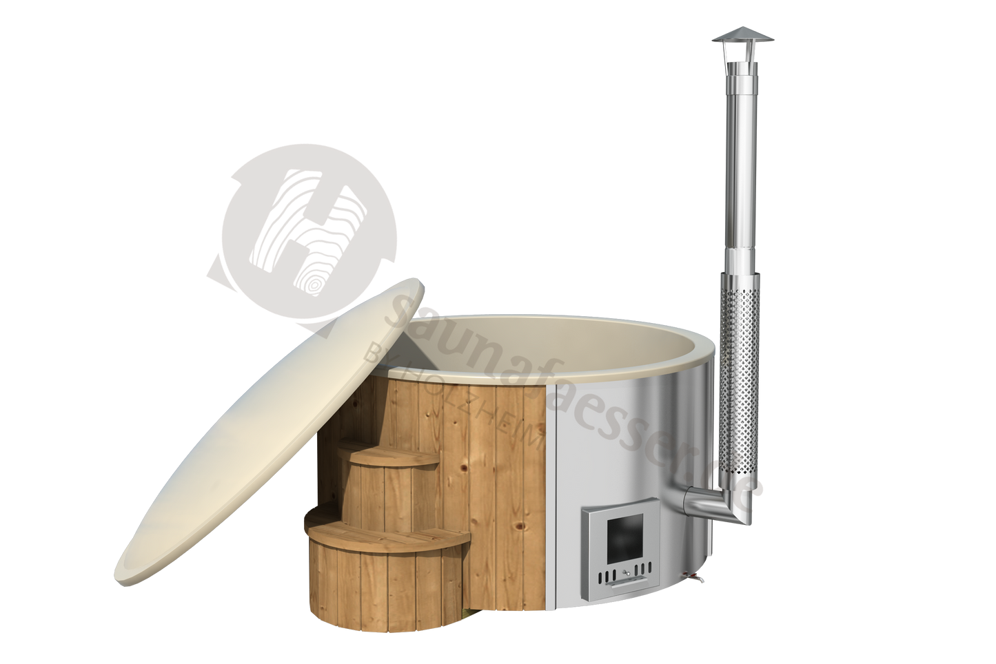 Badezuber DeLUX 200 mit integrierten Ofen