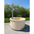 Badezuber 180 mit internem Ofen und Holzschutzgitter
