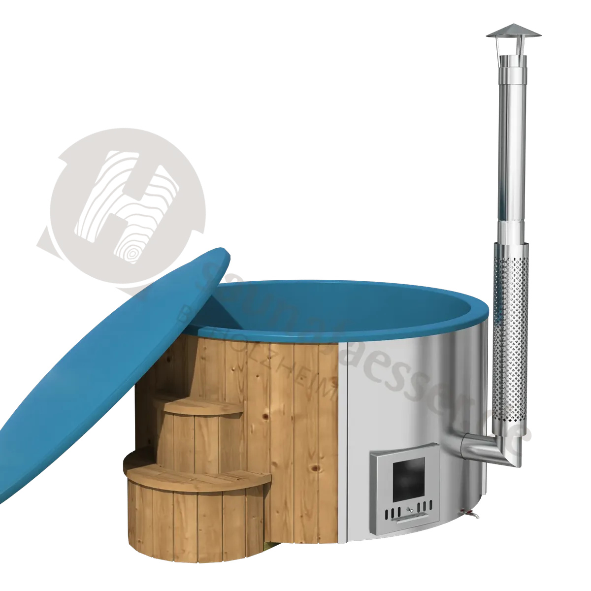 Badezuber DeLUX 200 mit integrierten Ofen