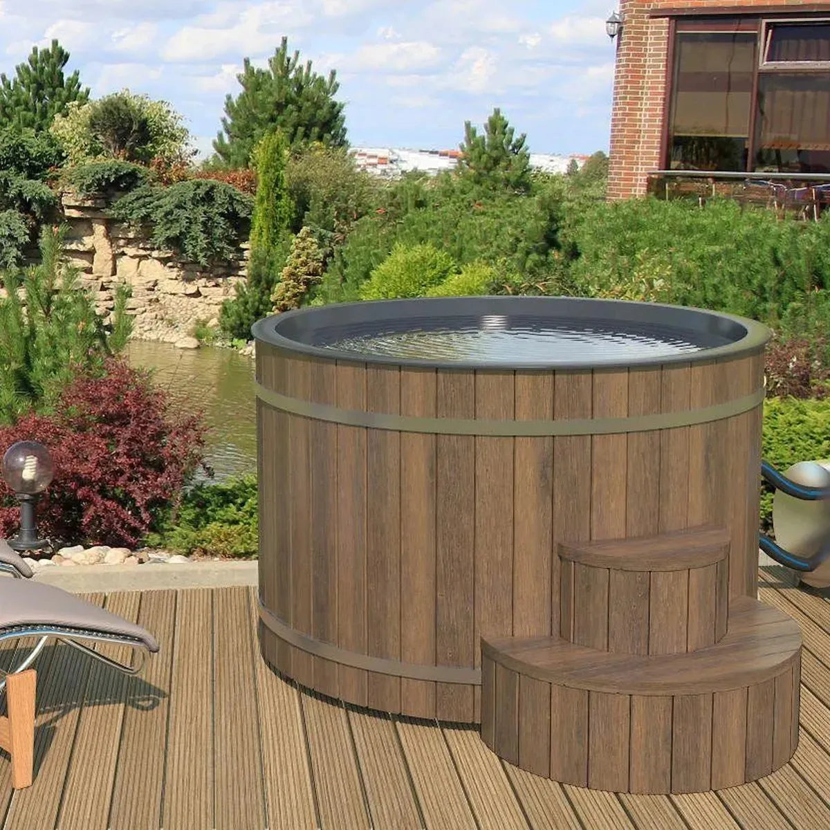 Badezuber Eco 160 mit Außenofen