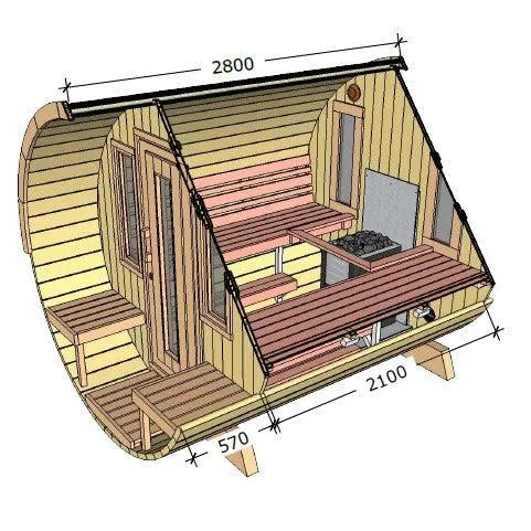 Fasssauna 280 Premium