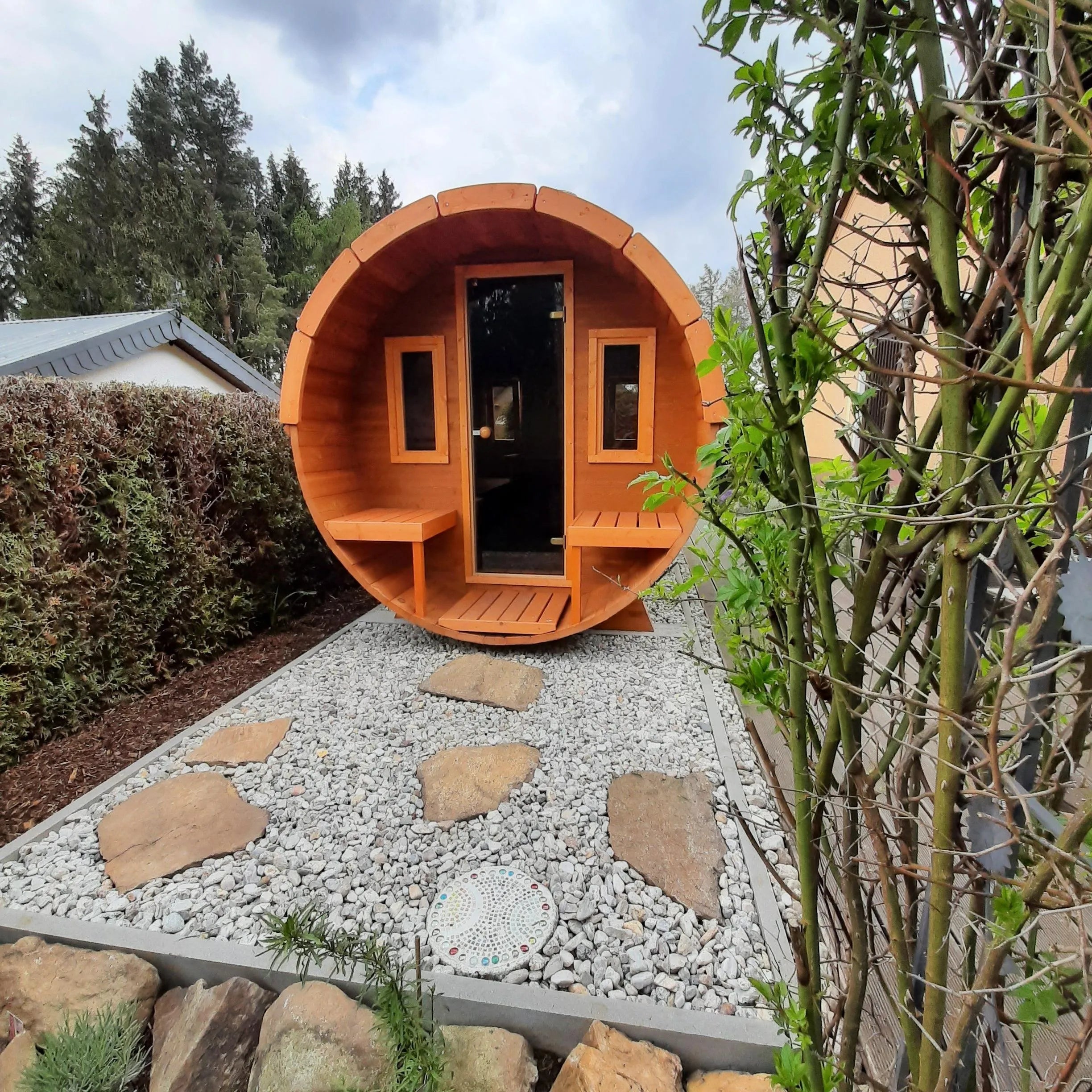 Fasssauna Klassik 250 Thermoholz