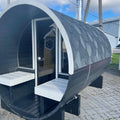 Fasssauna UNO 280 mit Terrasse