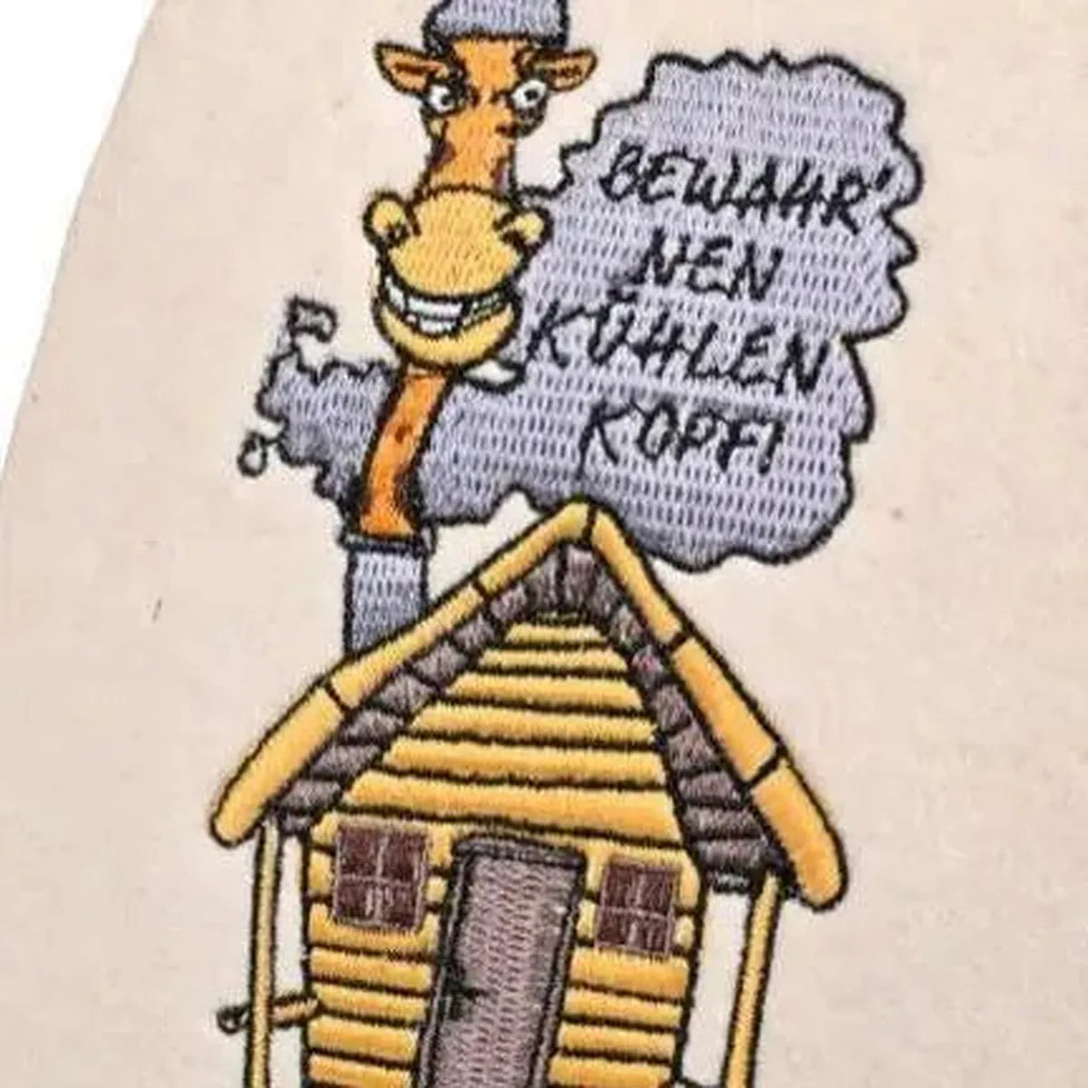 Saunahut aus Filz "Giraffe"