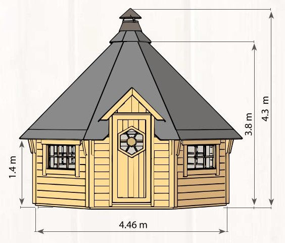 Arctic Grillkota 17 m²; 8-eckig