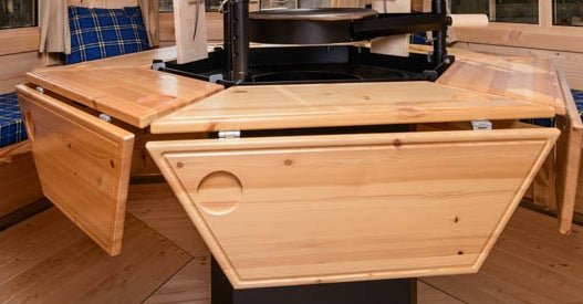 Arctic Klapptische für Grillhütte 8-Eck