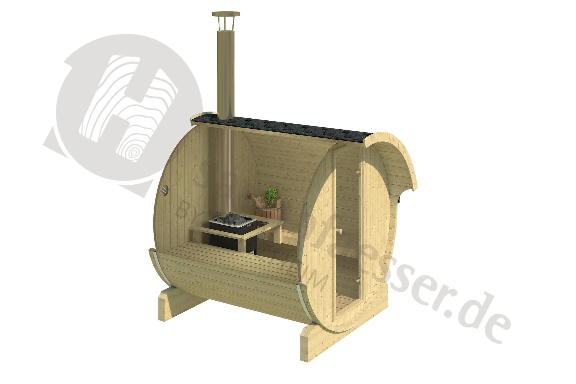 Fasssauna Klassik 220 - Saunen