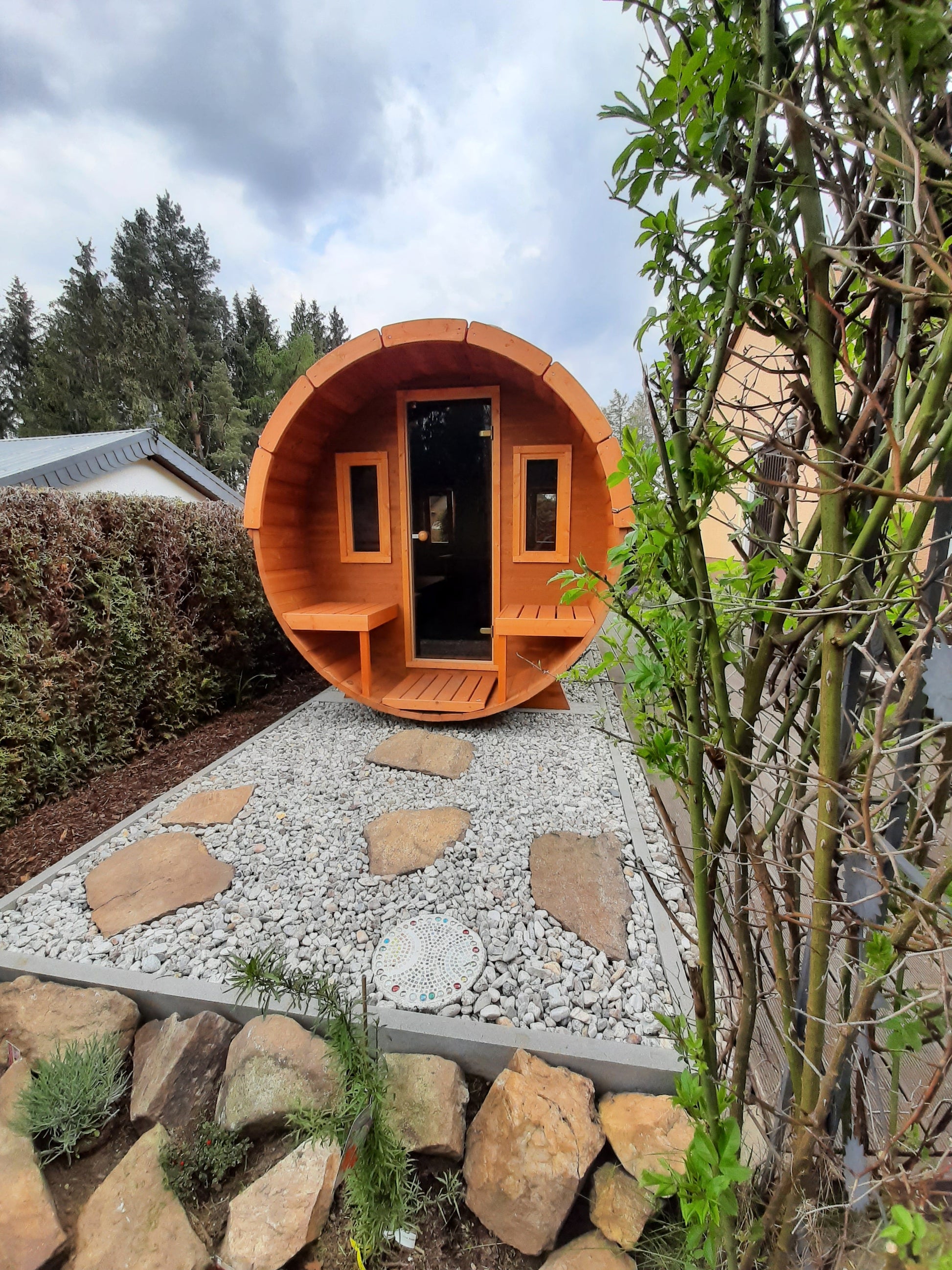 Fasssauna Klassik 250 Thermoholz - Saunen