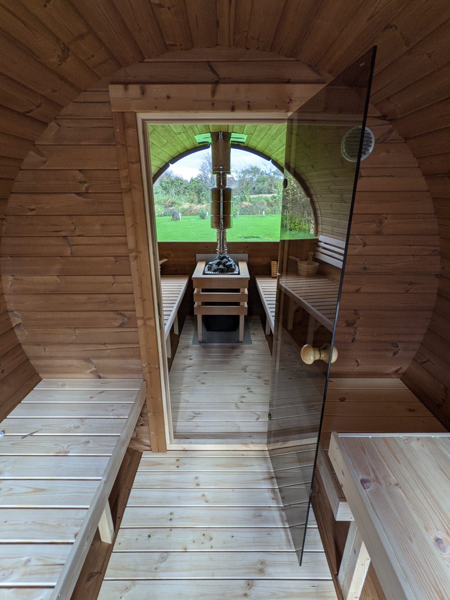Fasssauna Premium XXL - Saunen