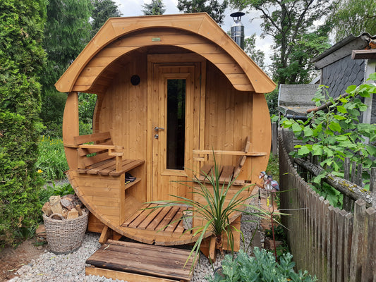 Holztür mit Fenster Ø 230