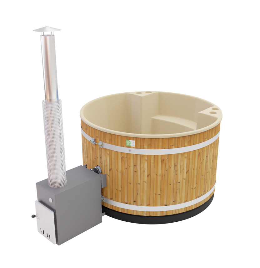 Kirami Comfort Family Medium - Softbeige / Thermowood / Cult-si 22kW