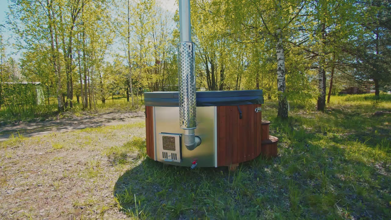 Badezuber DeLUX 200 mit integrierten Ofen